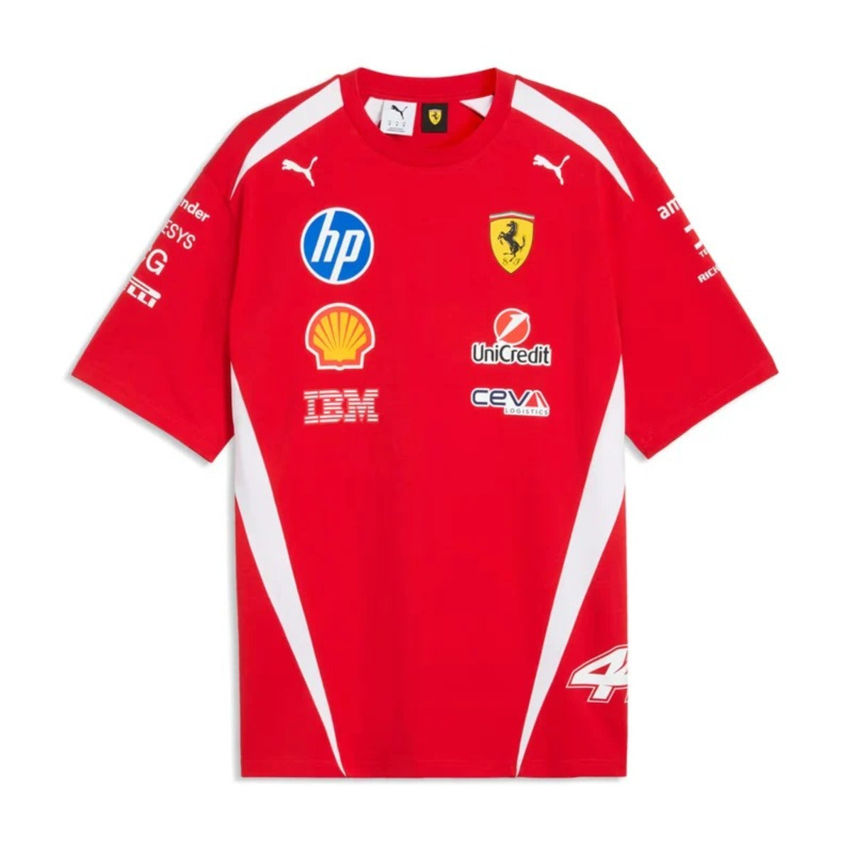 PREVENTA FERRARI MENS LEWIS HAMILTON Tee RED TEMPORADA 2026