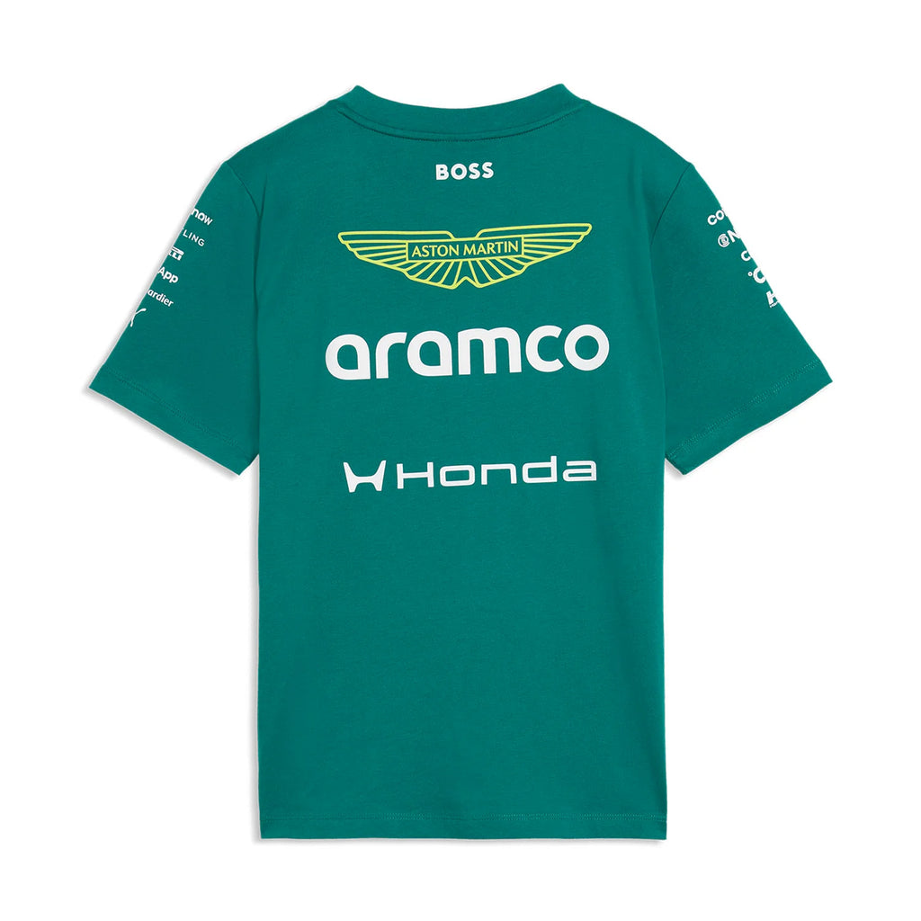 Polera Infantil Aston Martin F1 Team Aramco - Kids Replica Tee