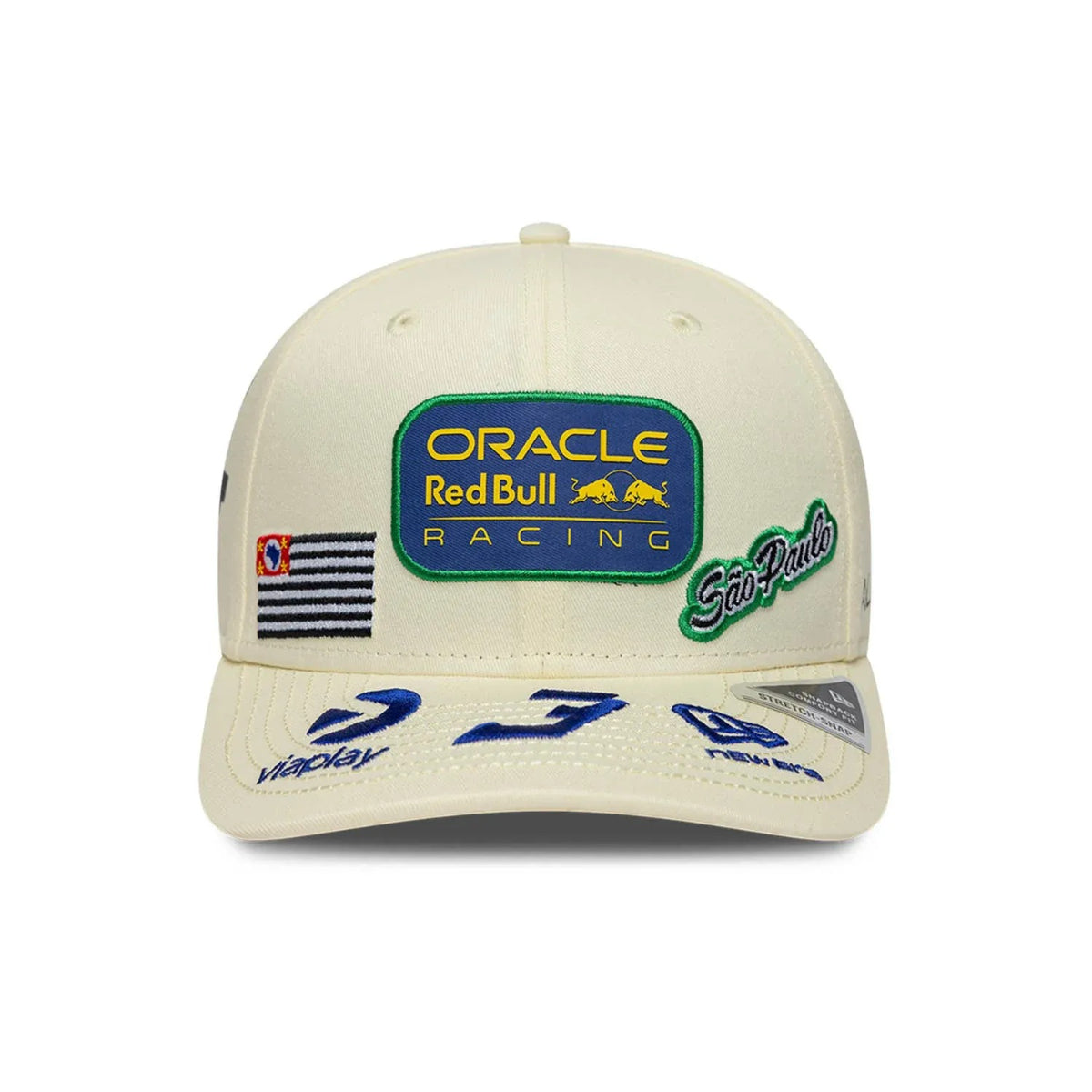PREVENTA Gorra Red Bull Racing 9SEVENTY Max Verstappen Brazil GP Special Edition Chalk White