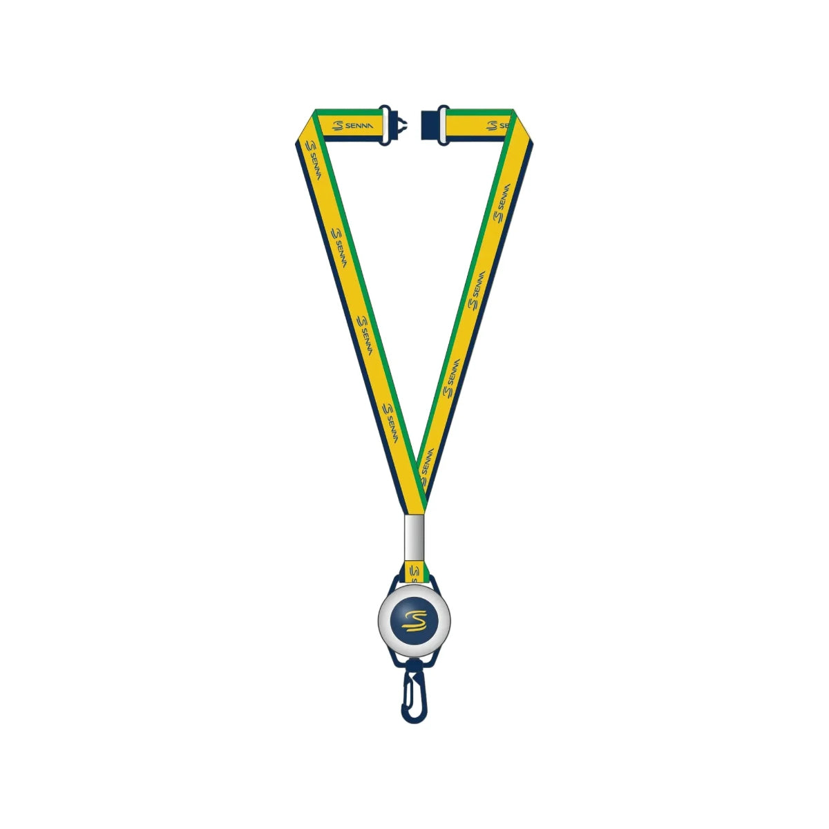 PREVENTA Lanyard Oficial Ayrton Senna - Signature Navy Blue (OS)