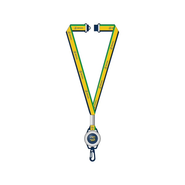 Lanyard Oficial Ayrton Senna - Signature Navy Blue (OS)
