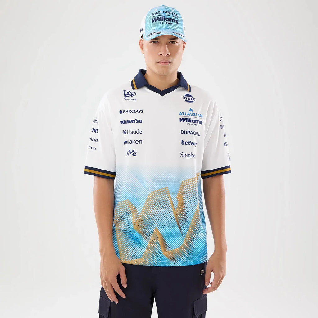 PREVENTA Polera Polo New Era Williams Racing Madrid Collar Tee - Black SKU 60981487