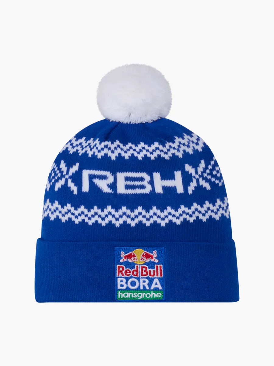 Gorro de Lana Red Bull-BORA-hansgrohe Xmas Winter Pompon Beanie - Blue SKU RBB264026