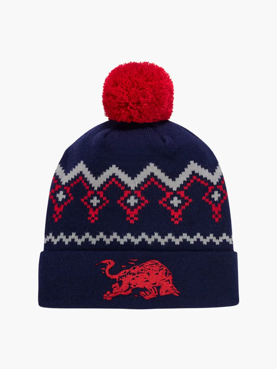 PREVENTA Gorro de Lana Red Bull Illume Xmas Winter Bobble Beanie - Navy/Red SKU RRI264029