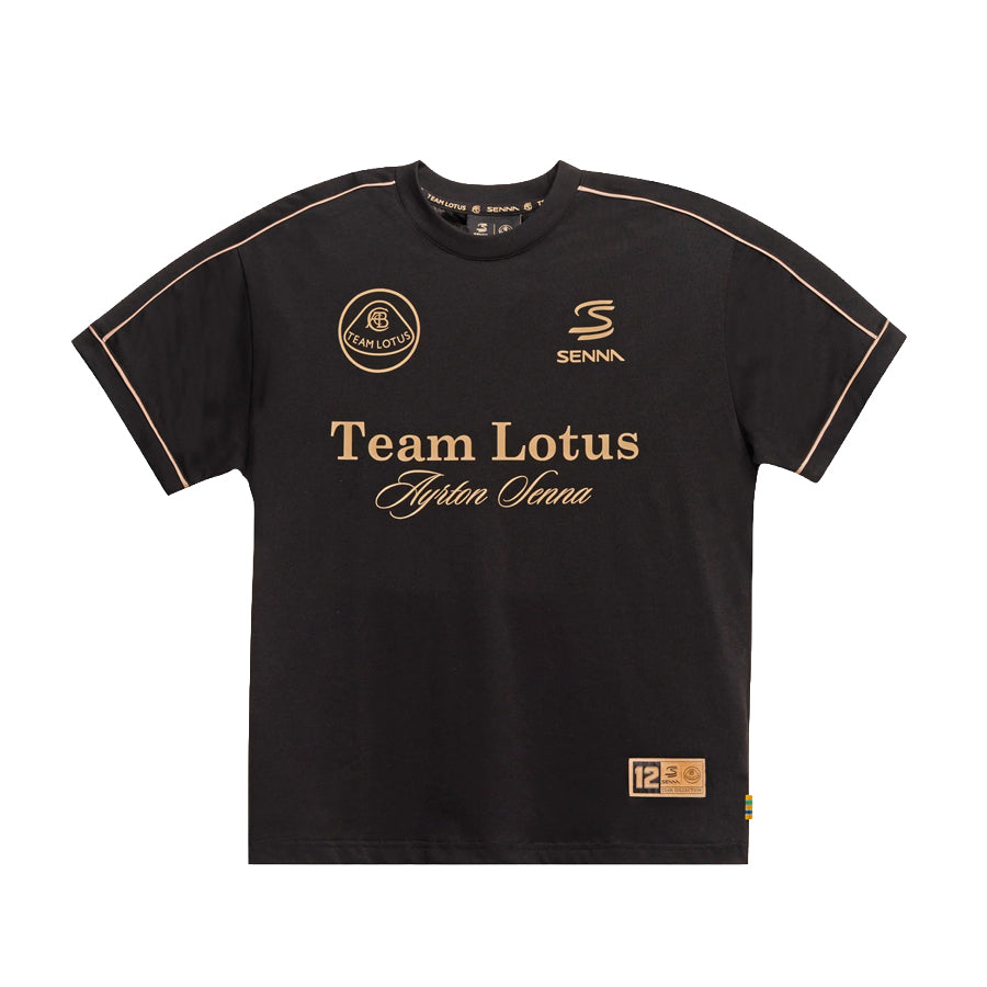 PREVENTA Polera Ayrton Senna x Lotus Oversize Tee - Black SKU ASLO01007B