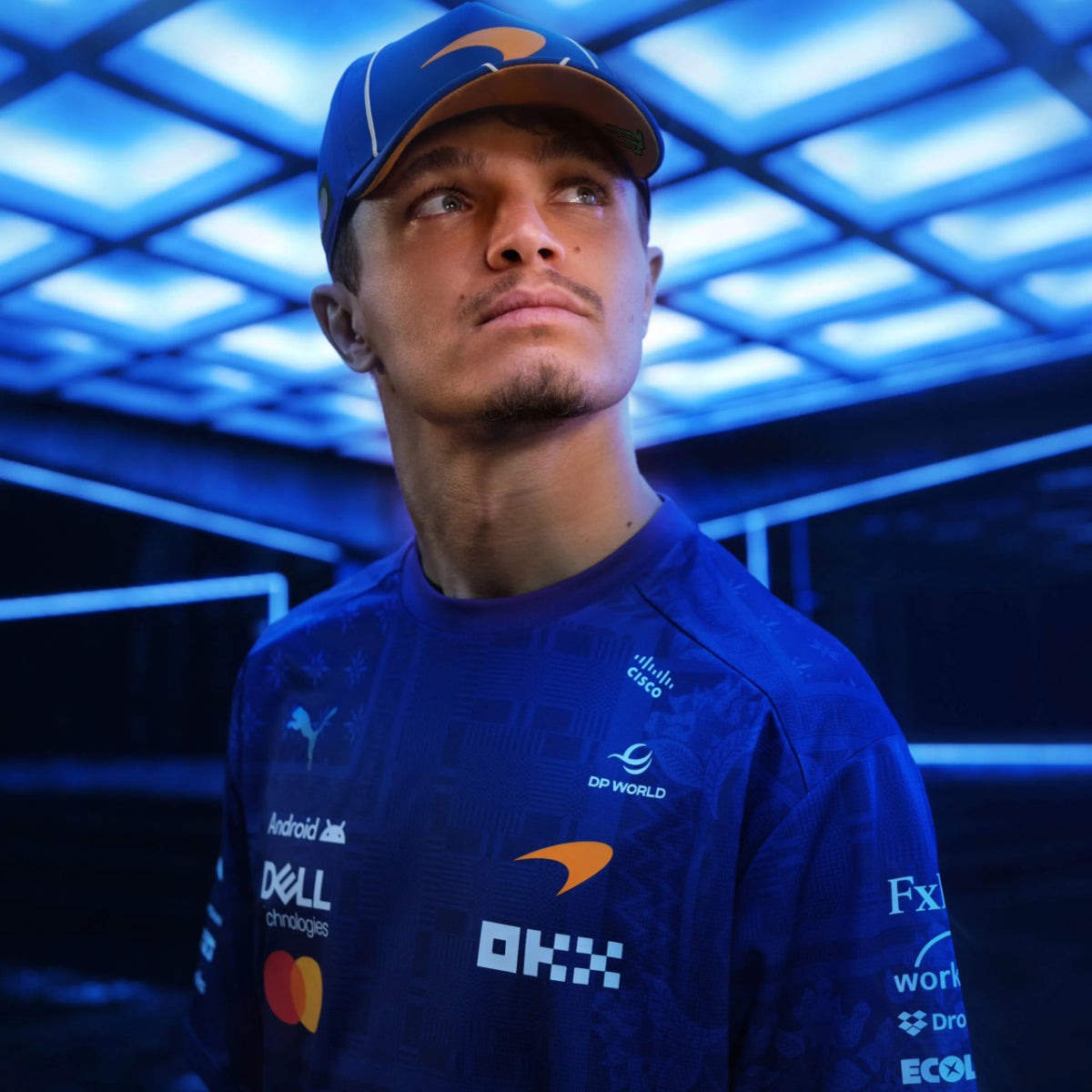 PREVENTA Polera Masculina McLaren F1 Singapore Drivers T-Shirt - Blue SKU 70124413