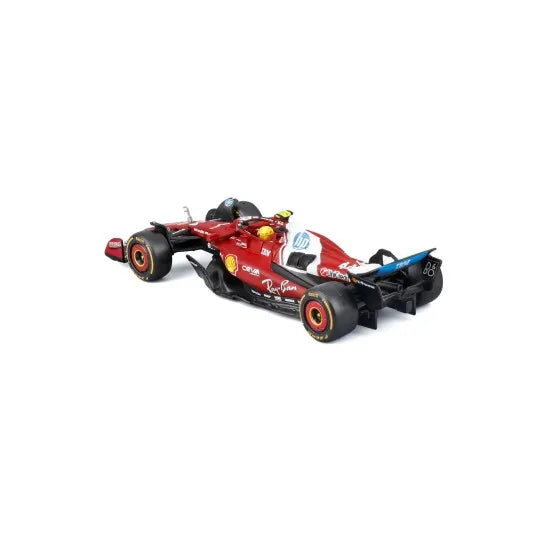 Burago Ferrari SF-25 2025 #44 Lewis Hamilton Scale Model Car in Acrylic Box, Burago 1:43