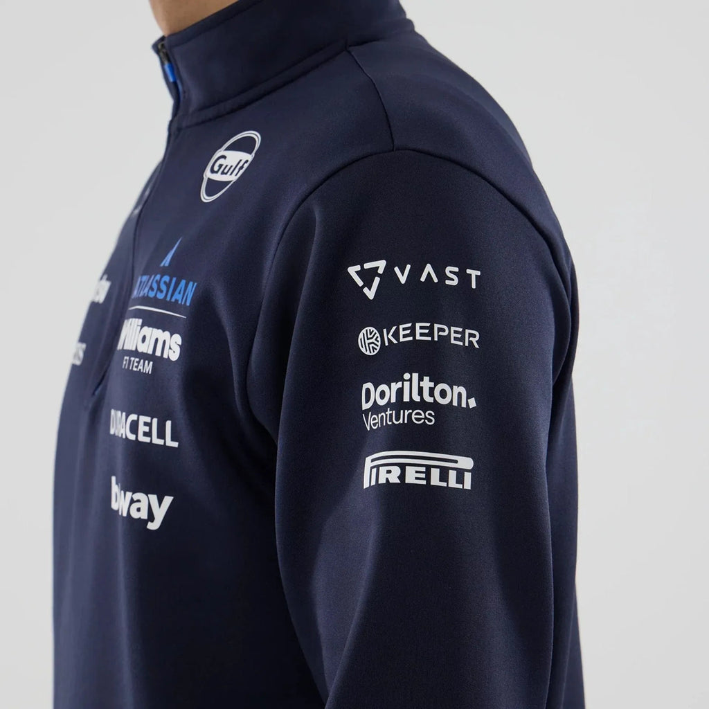 Zip 1/4 NewEra Williams F1 MID LAYER NSN NAVY