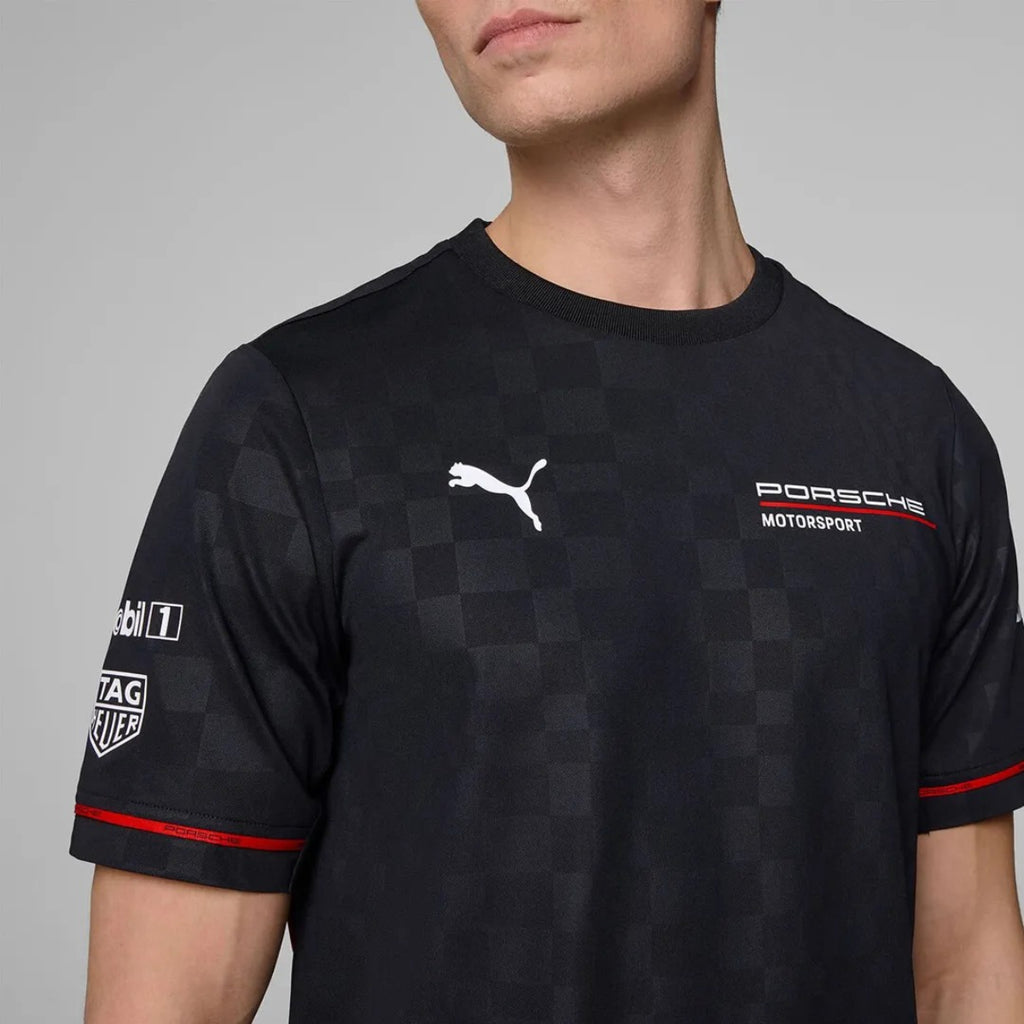 POLERA PORSCHE MOTORSPORT TEAM TEE MENS BLACK