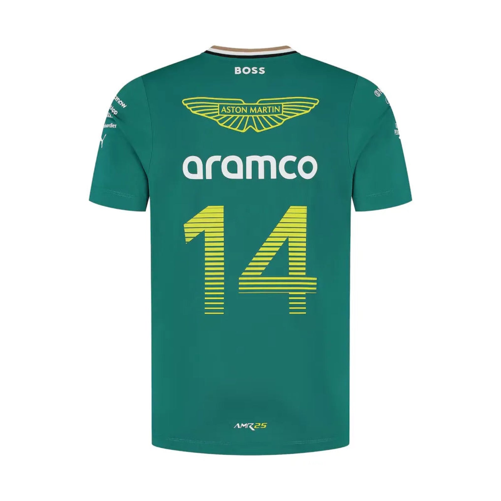 Aston Martin Aramco Cognizant F1 2025 Fernando Alonso Team Driver Camiseta