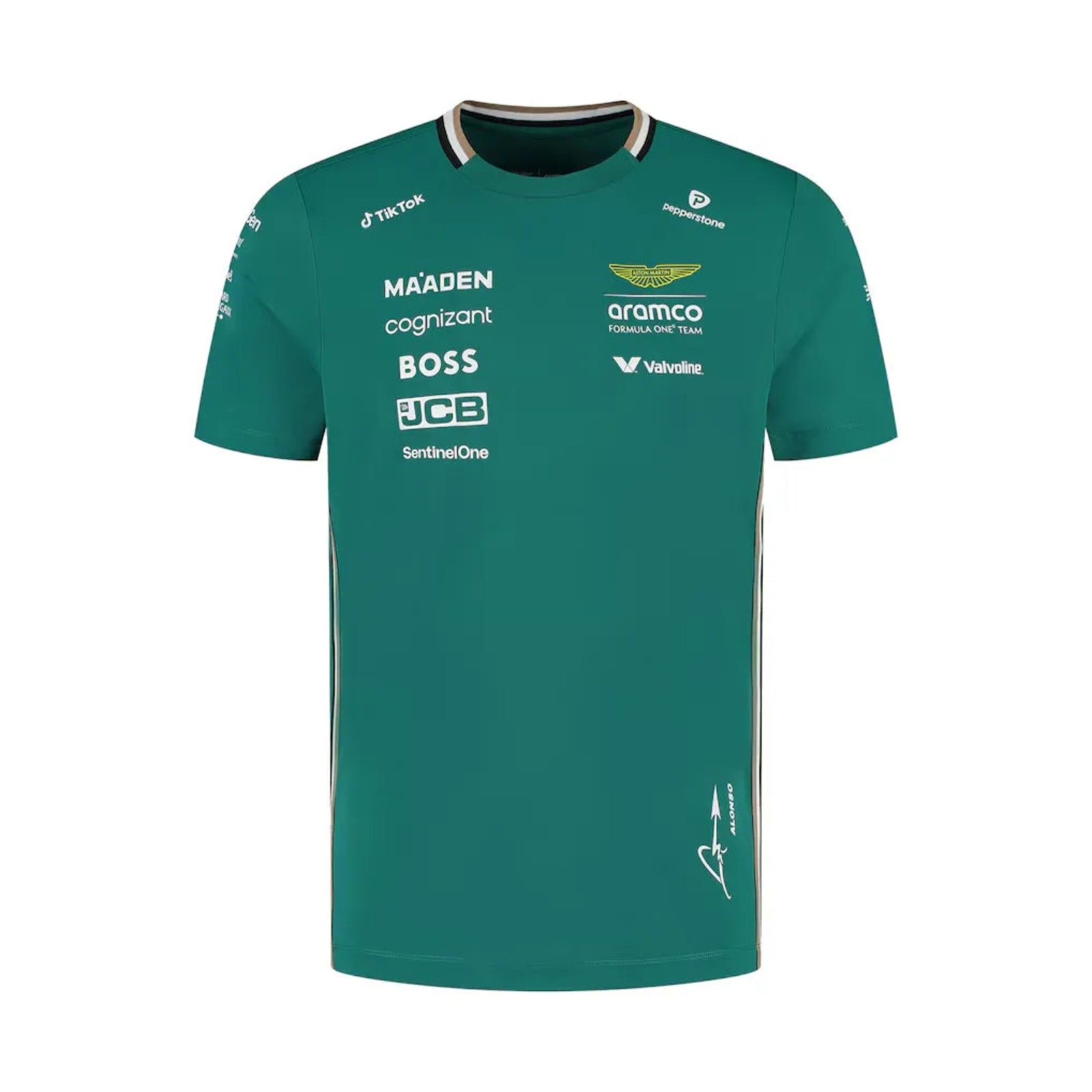 Aston Martin Aramco Cognizant F1 2025 Fernando Alonso Team Driver Camiseta