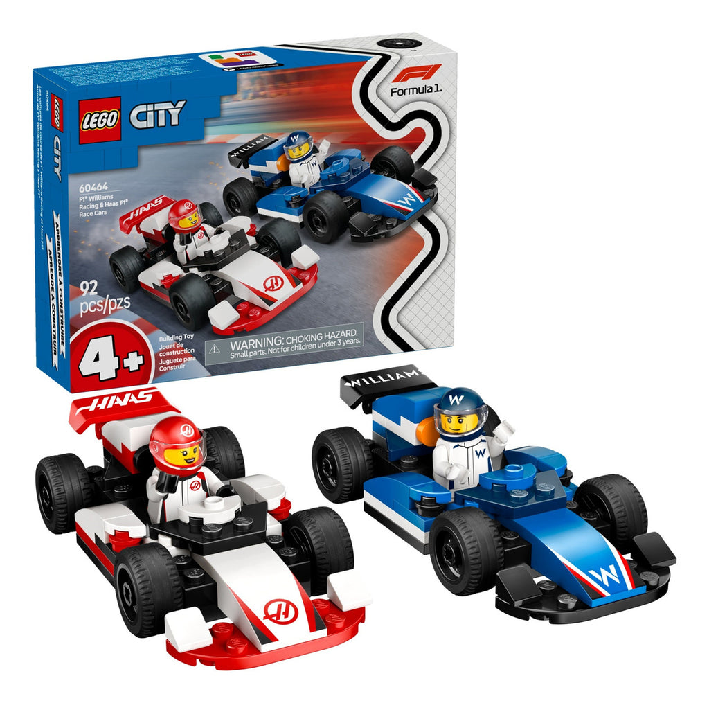 Lego City F1 Williams and Haas, 92 Lego Pieces