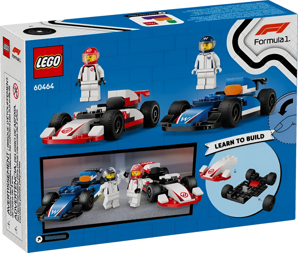 Lego City F1 Williams and Haas, 92 Lego Pieces