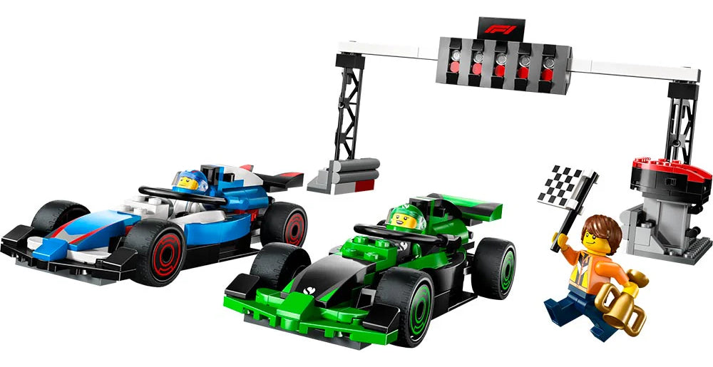 Lego City F1 Car Grid Visa Cash App and Sauber 313 Pieces