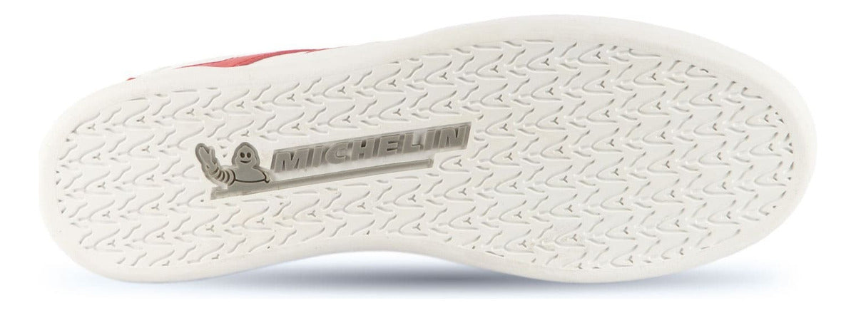 Zapatilla Michelin Palermo Blanco-rojo Mujer