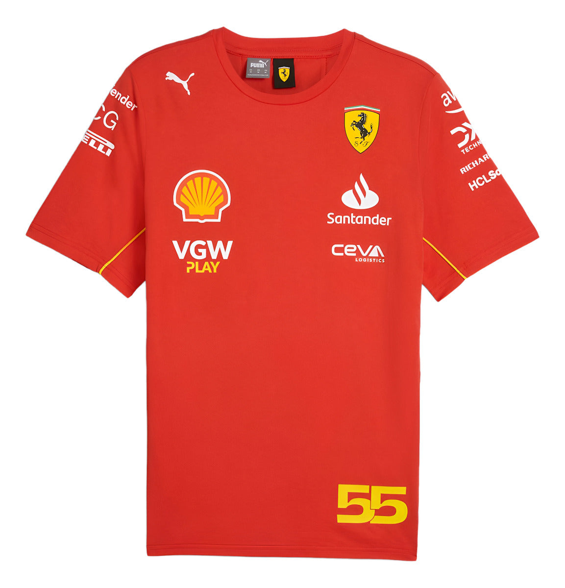 Polera Escudería Ferrari Carlos Sainz 2024 Formula 1
