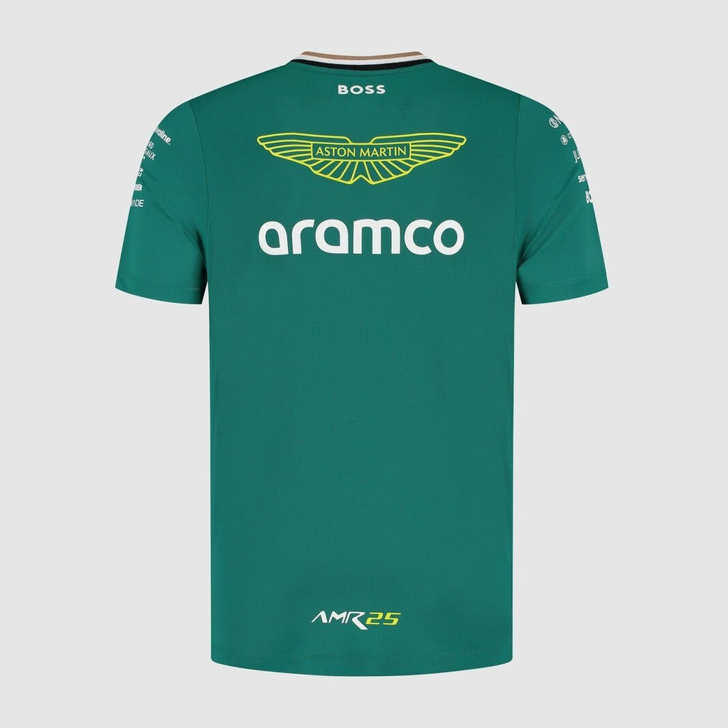 Official Team Aston Martin 2025 Polo Shirt, Round Neck, AMR25