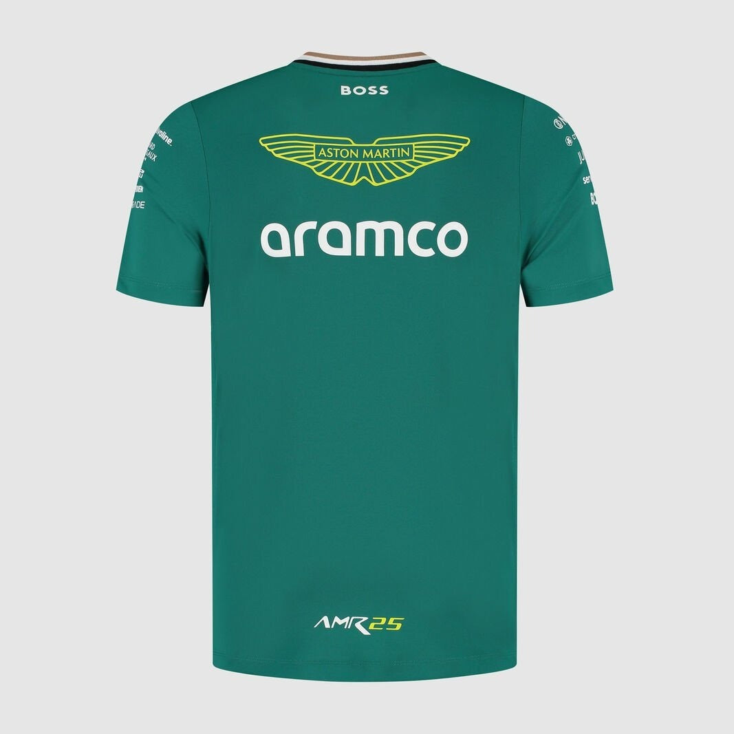 Official Team Aston Martin 2025 Polo Shirt, Round Neck, AMR25