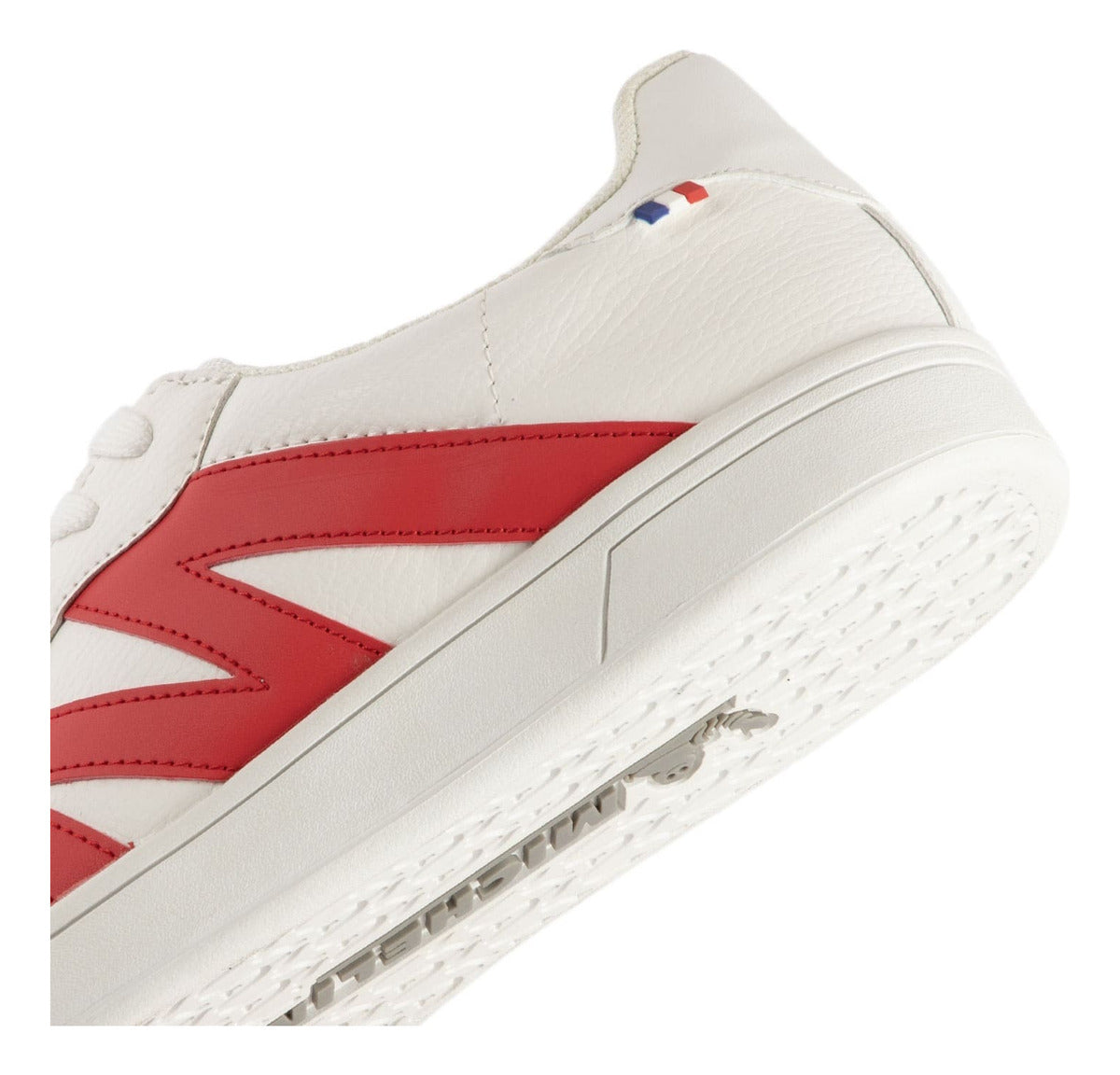Zapatilla Michelin Palermo Blanco-rojo Mujer