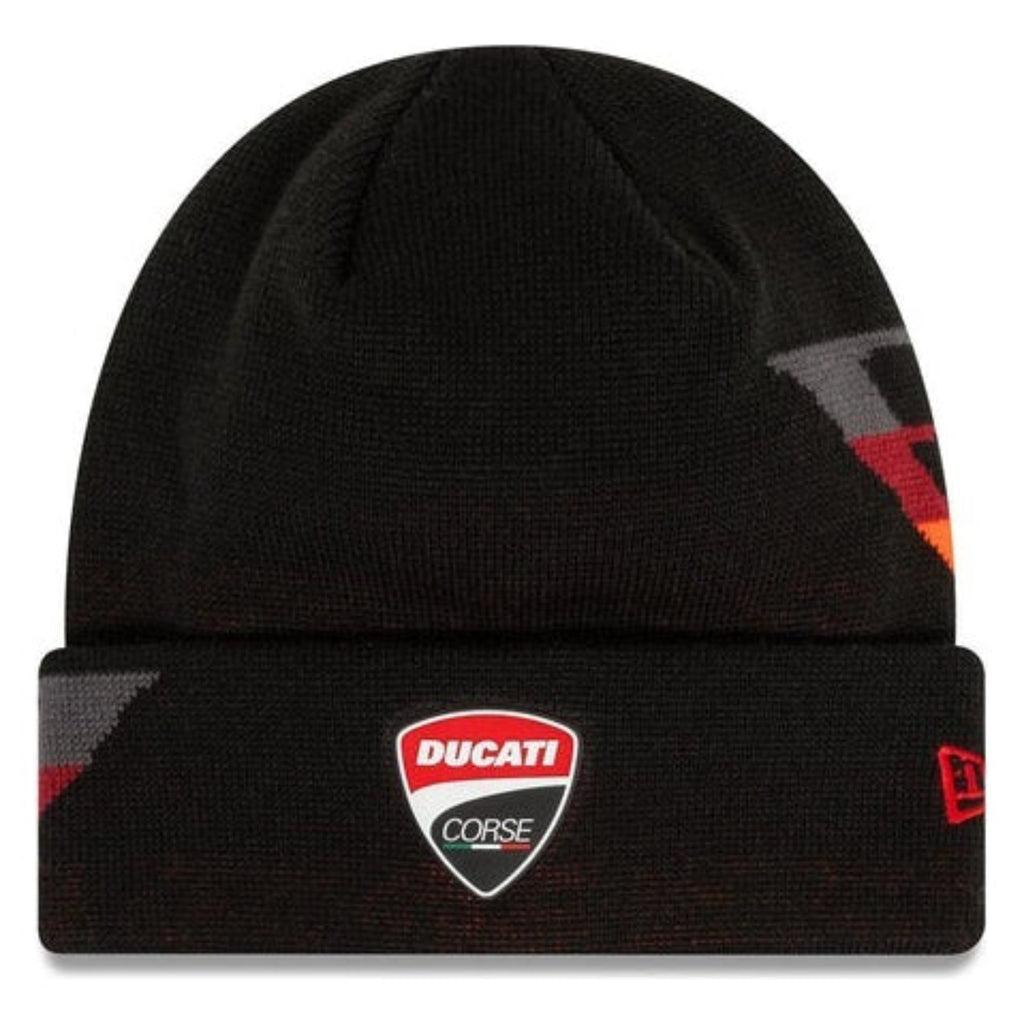 Gorra Lana Ducati Corse Ducati Motor Black Cuff Knit Beanie