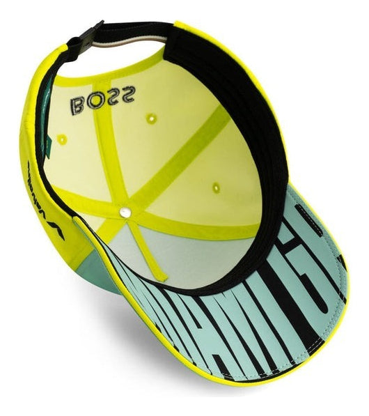 Gorra Aston Martin F1 Edición Especial Miami 2025 Celeste Ajustable Adulto Liso