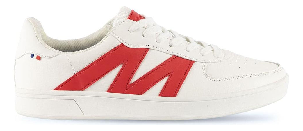 Zapatilla Michelin Palermo Blanco-rojo Mujer