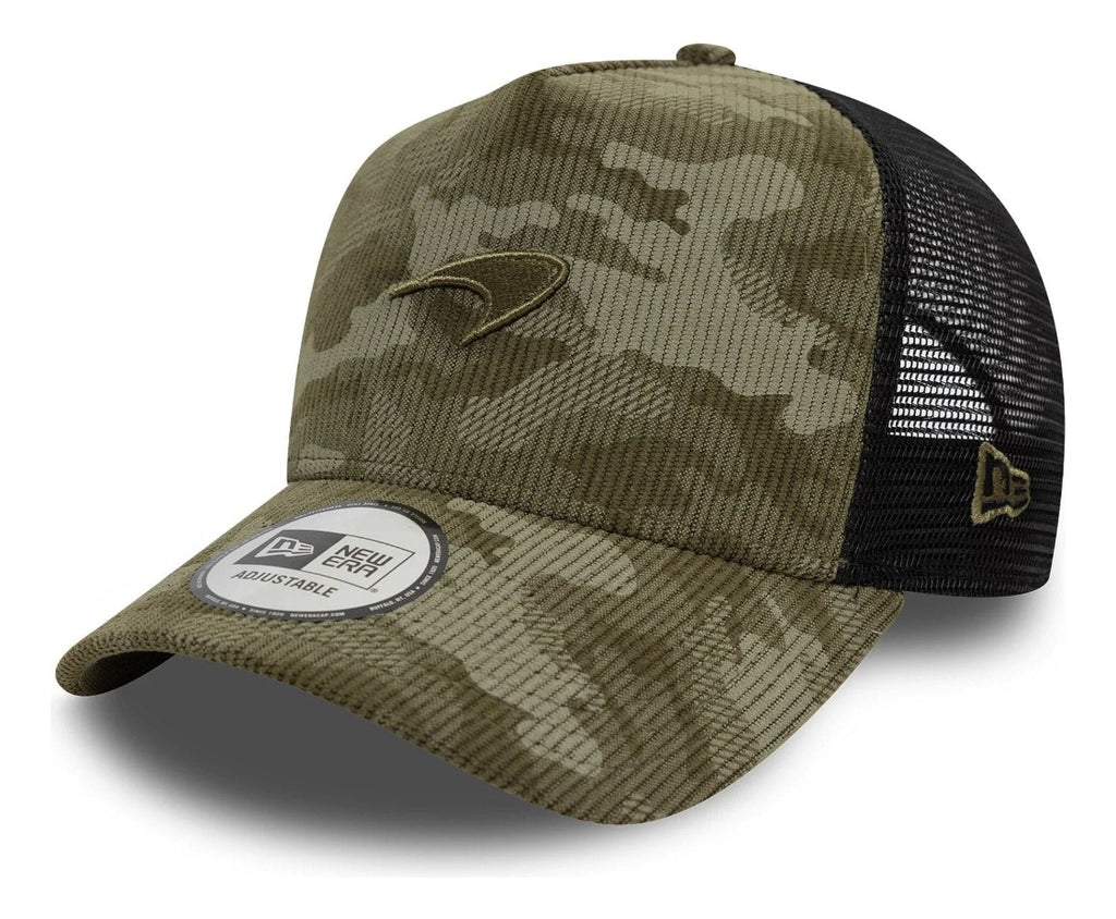 Gorra Mclaren Cord Camo 9forty Ef Trucker Green Temp 2025
