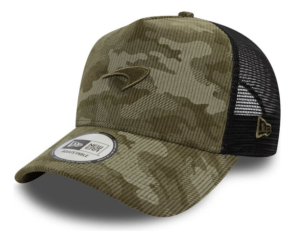 Mclaren Cord Camo 9forty Ef Trucker Green Temp 2025 Cap