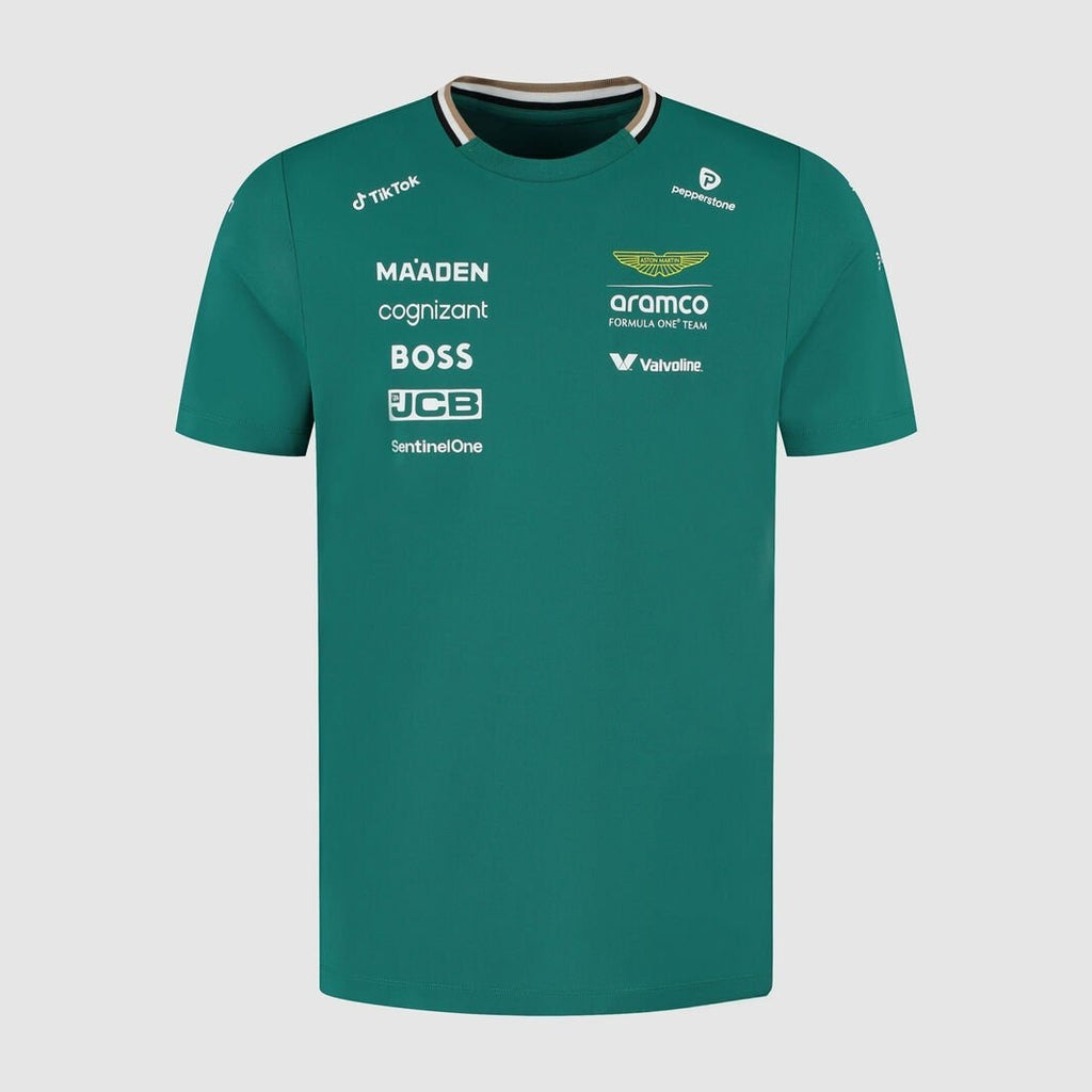 Official Team Aston Martin 2025 Polo Shirt, Round Neck, AMR25