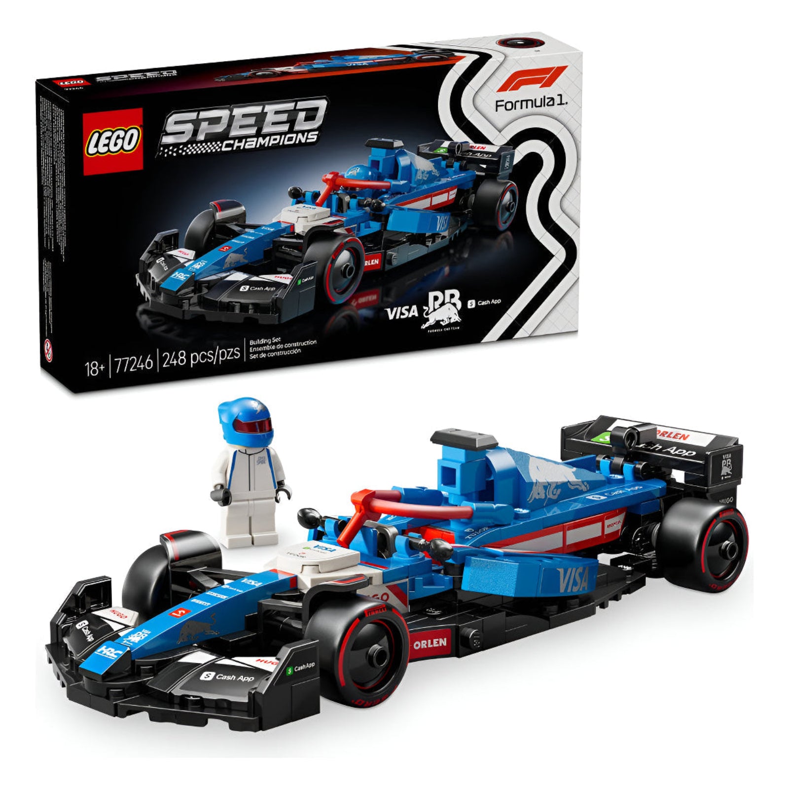 Lego Speed ​​Champions Auto F1 Visa Cash App 248 Pcs