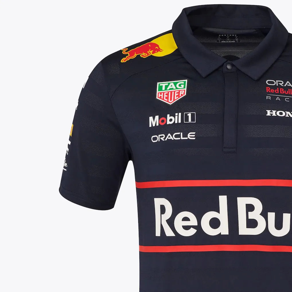 Polera Oracle Red Bull Racing Cuello Polo Team 2025 Castore
