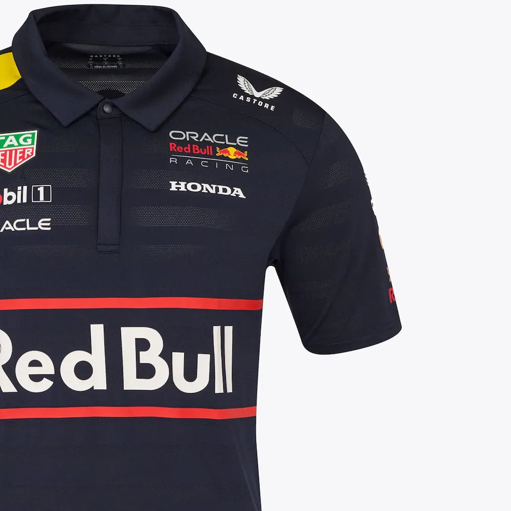 Polera Oracle Red Bull Racing Cuello Polo Team 2025 Castore