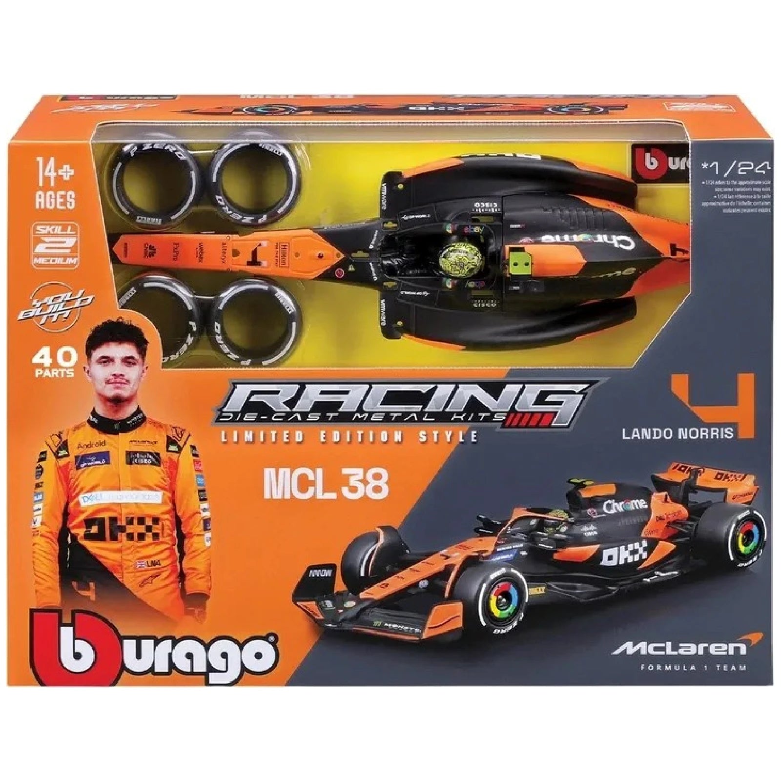 McLaren Miami GP 2024 1:24 scale model kit of Lando Norris Formula 1