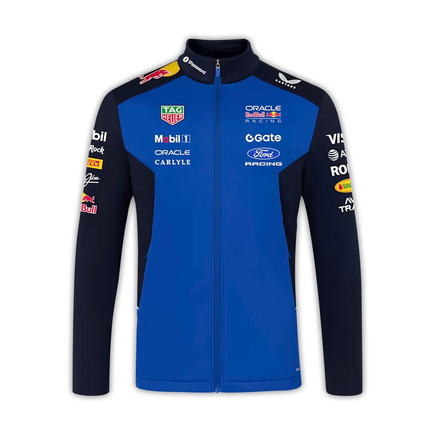 Oracle Red Bull Racing Unisex Teamline SoftShell Jacket - Night Sky / Surf