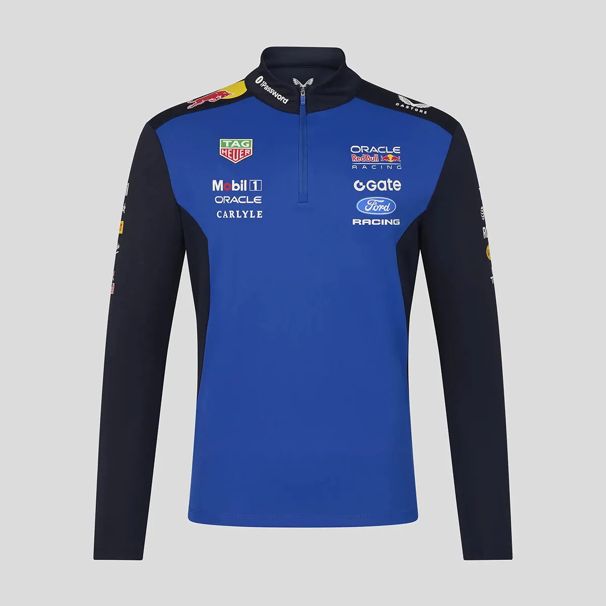 Oracle Red Bull Racing Unisex Teamline Quarter Zip Midlayer - Night Sky TU14187