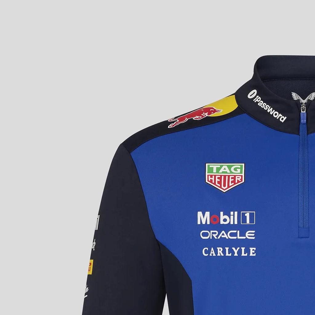 Oracle Red Bull Racing Unisex Teamline Quarter Zip Midlayer - Night Sky TU14187