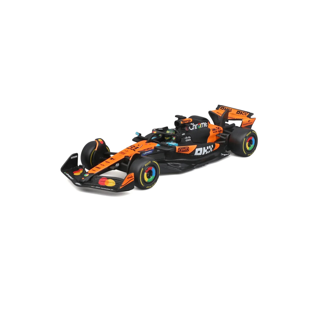 Auto Escala Burago F1 Mclaren MCL39 2025 #4 Oscar Piastri Caja Acrílica Burago 1:43