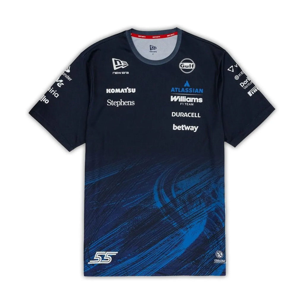 Polera Oficial Carlos Sainz #55 Williams Racing - New Era Tech Tee
