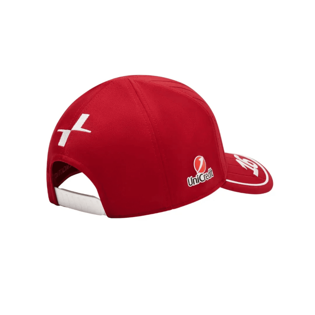 Gorra Charles Leclerc Scuderia Ferrari HP 2025 Rojo Dark Cherry Temporada 2025